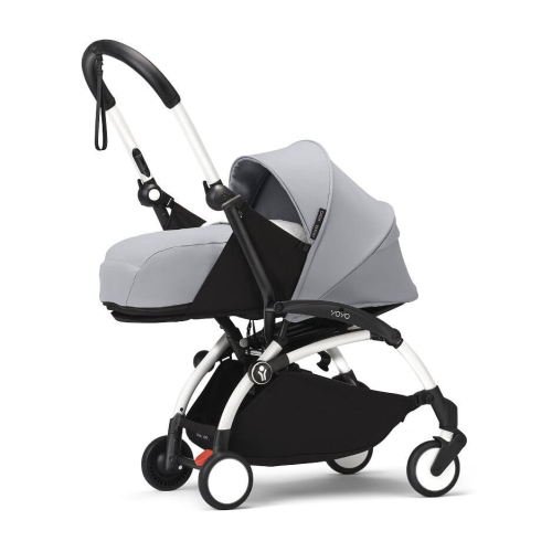 Коляска 2 в 1 Stokke YOYO³ люлька Newborn цвет Stone рама White