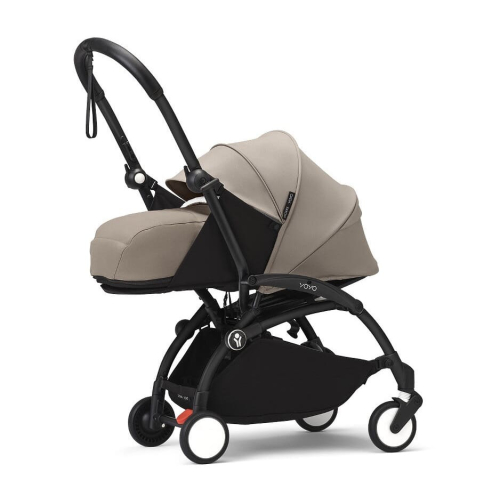 Коляска 2 в 1 Stokke YOYO³ люлька Newborn цвет Taupe рама Black