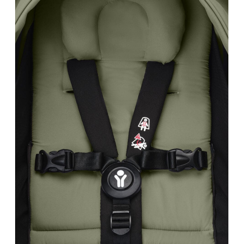 Коляска 2 в 1 Stokke YOYO³ люлька Newborn цвет Olive рама Black