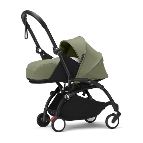 Коляска 2 в 1 Stokke YOYO³ люлька Newborn цвет Olive рама Black