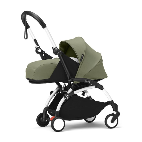 Коляска 2 в 1 Stokke YOYO³ люлька Newborn цвет Olive рама White