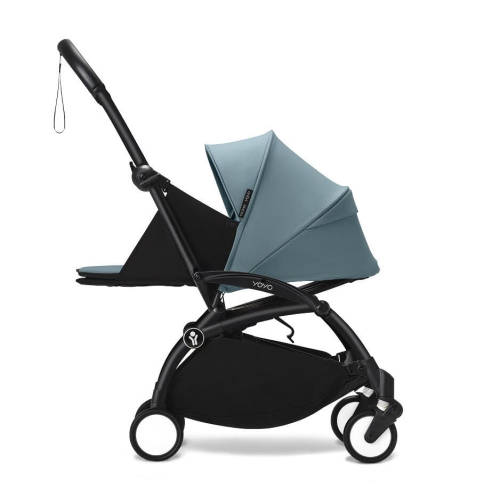 Коляска 2 в 1 Stokke YOYO³ люлька Newborn цвет Aqua рама Black