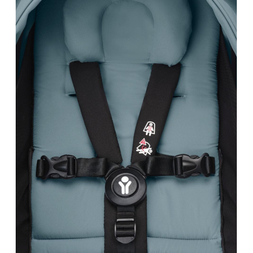 Коляска 2 в 1 Stokke YOYO³ люлька Newborn цвет Aqua рама Black