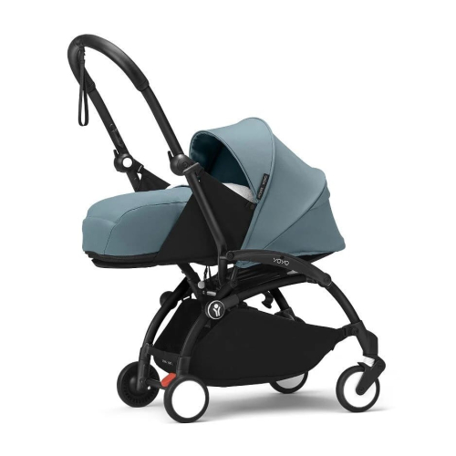 Коляска 2 в 1 Stokke YOYO³ люлька Newborn цвет Aqua рама Black