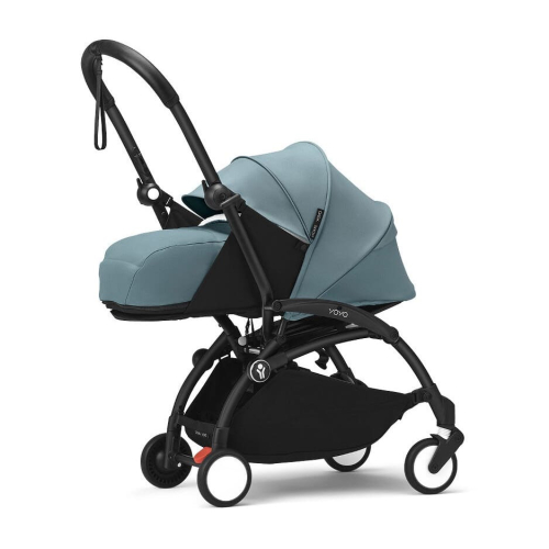 Коляска 2 в 1 Stokke YOYO³ люлька Newborn цвет Aqua рама Black