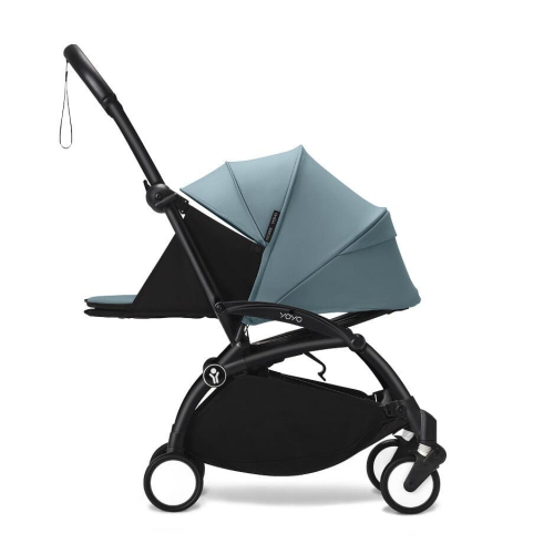 Коляска 2 в 1 Stokke YOYO³ люлька Newborn цвет Aqua рама Black