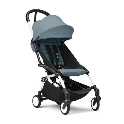 Коляска 2 в 1 Stokke YOYO³ люлька Newborn цвет Aqua рама White