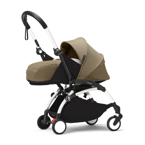 Коляска 2 в 1 Stokke YOYO³ люлька Newborn цвет Toffee рама White