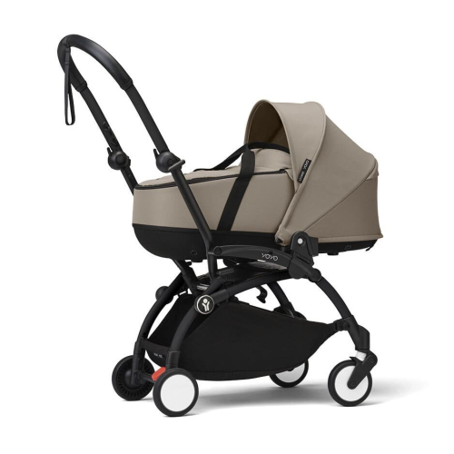 Коляска 2 в 1 Stokke YOYO³ люлька Bassinet цвет Taupe рама Black