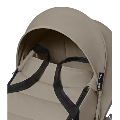 Коляска 2 в 1 Stokke YOYO³ люлька Bassinet цвет Taupe рама Black