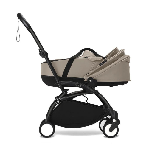 Коляска 2 в 1 Stokke YOYO³ люлька Bassinet цвет Taupe рама Black