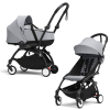 Коляска 2 в 1 Stokke YOYO³ люлька Bassinet цвет Stone рама Black