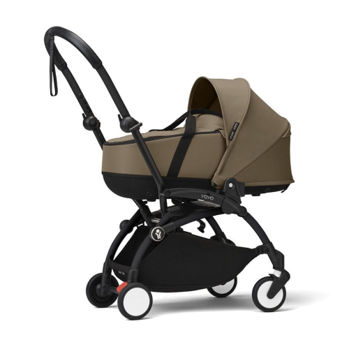 Коляска 2 в 1 Stokke YOYO³ люлька Bassinet цвет Toffee рама Black