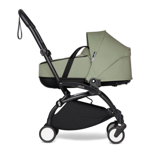 Коляска 2 в 1 Stokke YOYO³ люлька Bassinet цвет Olive рама Black