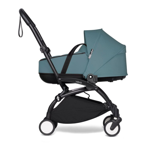 Коляска 2 в 1 Stokke YOYO³ люлька Bassinet цвет Aqua рама Black