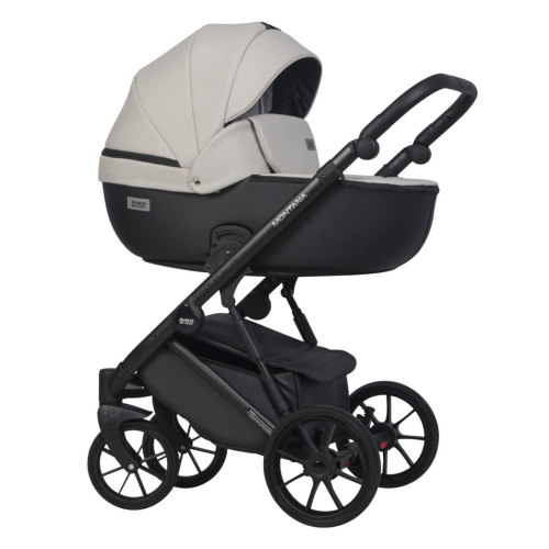 Коляска 2 в 1 Riko Basic Montana Ecco 31 Light Silver-Black (св.серый-черный)