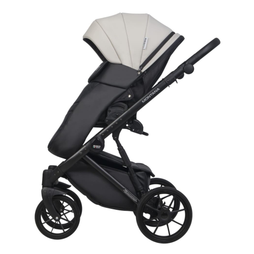 Коляска 2 в 1 Riko Basic Montana Ecco 31 Light Silver-Black (св.серый-черный)