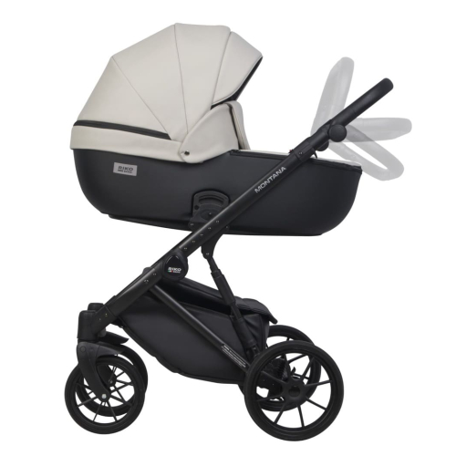 Коляска 2 в 1 Riko Basic Montana Ecco 31 Light Silver-Black (св.серый-черный)