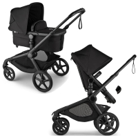 Коляска 2 в 1 Bugaboo Kangaroo Midnight black шасси Black