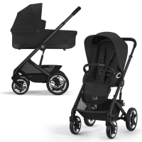 Коляска 2 в 1 Cybex Talos S Lux цвет Moon Black шасси Black