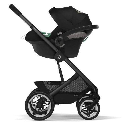 Коляска 2 в 1 Cybex Talos S Lux цвет Moon Black шасси Black