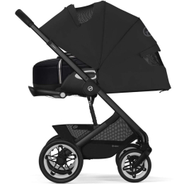 Коляска 2 в 1 Cybex Talos S Lux цвет Moon Black шасси Black + 2 дождевика