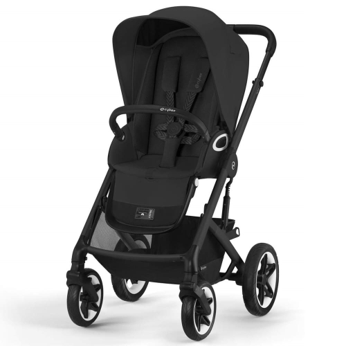 Коляска 2 в 1 Cybex Talos S Lux цвет Moon Black шасси Black