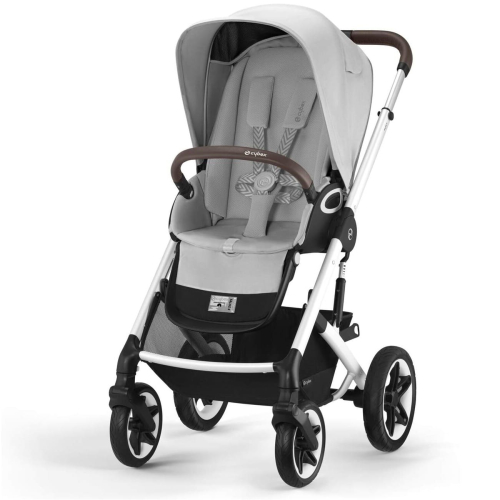 Коляска 2 в 1 Cybex Talos S Lux цвет Lava Grey шасси Silver Frame