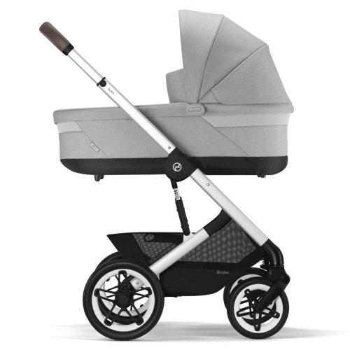 Коляска 2 в 1 Cybex Talos S Lux цвет Lava Grey шасси Silver Frame