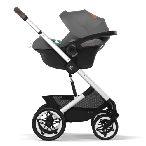 Коляска 2 в 1 Cybex Talos S Lux цвет Lava Grey шасси Silver Frame