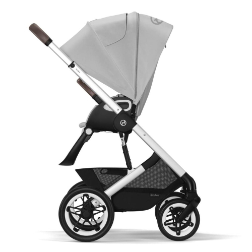 Коляска 2 в 1 Cybex Talos S Lux цвет Lava Grey шасси Silver Frame