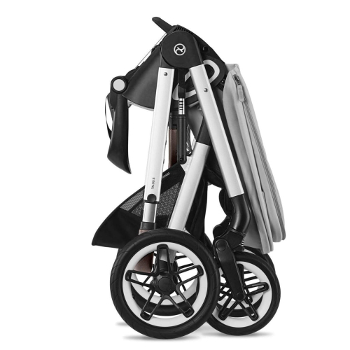 Коляска 2 в 1 Cybex Talos S Lux цвет Lava Grey шасси Silver Frame