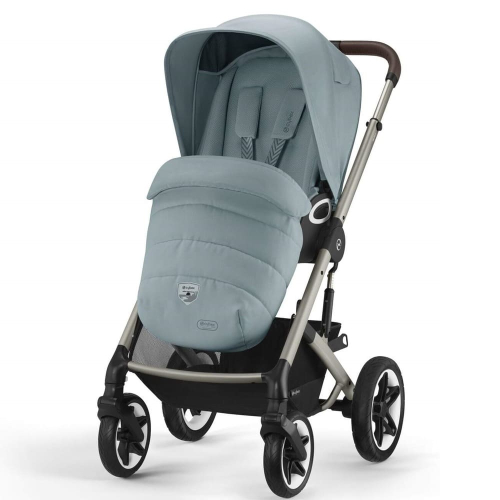 Коляска 2 в 1 Cybex Talos S Lux цвет Sky Blue шасси Taupe