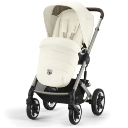 Коляска 2 в 1 Cybex Talos S Lux цвет Seashell Beige шасси Taupe + 2 дождевика