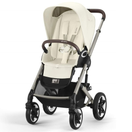Коляска 2 в 1 Cybex Talos S Lux цвет Seashell Beige шасси Taupe + 2 дождевика