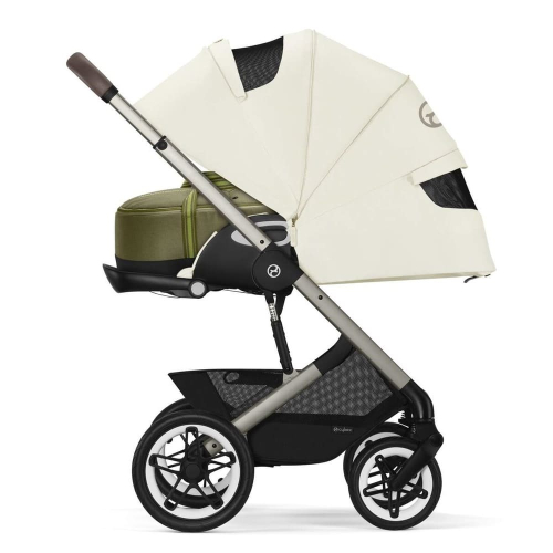 Коляска 2 в 1 Cybex Talos S Lux цвет Seashell Beige шасси Taupe