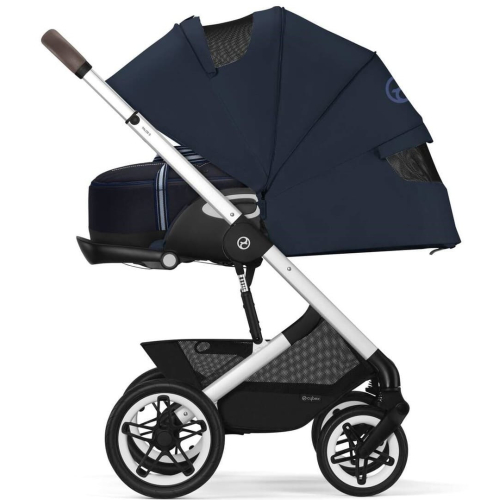 Коляска 2 в 1 Cybex Talos S Lux цвет Ocean Blue шасси Silver