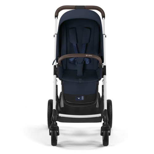 Коляска 2 в 1 Cybex Talos S Lux цвет Ocean Blue шасси Silver