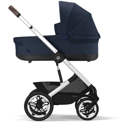 Коляска 2 в 1 Cybex Talos S Lux цвет Ocean Blue шасси Silver