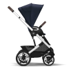 Коляска 2 в 1 Cybex Talos S Lux цвет Ocean Blue шасси Silver