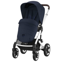 Прогулочная коляска Cybex Talos S Lux цвет Ocean Blue шасси Silver