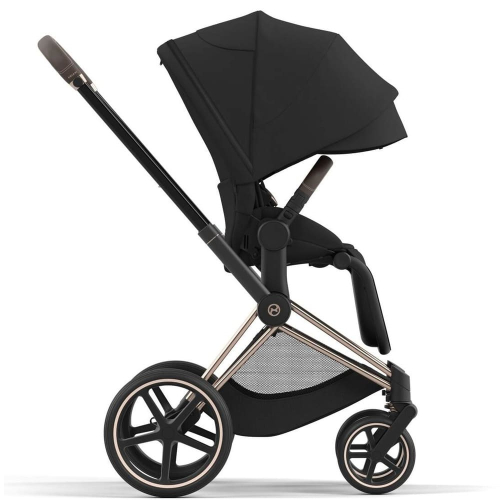 Коляска 2 в 1 Cybex Priam 4 цвет Sepia Black шасси Rosegold