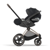 Коляска 2 в 1 Cybex Priam 4 цвет Sepia Black шасси Rosegold