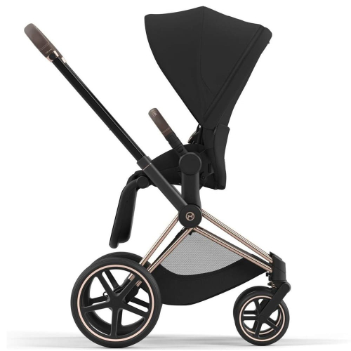 Коляска 2 в 1 Cybex Priam 4 цвет Sepia Black шасси Rosegold