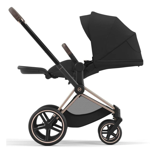 Коляска 2 в 1 Cybex Priam 4 цвет Sepia Black шасси Rosegold