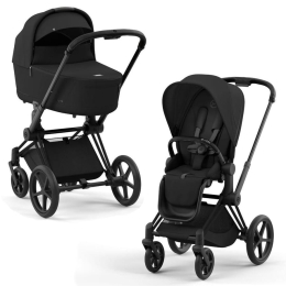 Коляска 2 в 1 Cybex Priam 4 цвет Sepia Black шасси Matt Black