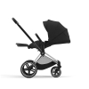 Коляска 2 в 1 Cybex Priam 4 цвет Sepia Black шасси Chrome с черными деталями