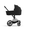 Коляска 2 в 1 Cybex Priam 4 цвет Sepia Black шасси Chrome с черными деталями