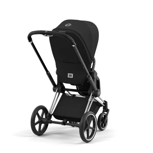 Коляска 2 в 1 Cybex Priam 4 цвет Sepia Black шасси Chrome с черными деталями