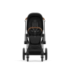 Коляска 2 в 1 Cybex Priam 4 цвет Sepia Black шасси Chrome с коричневыми деталями